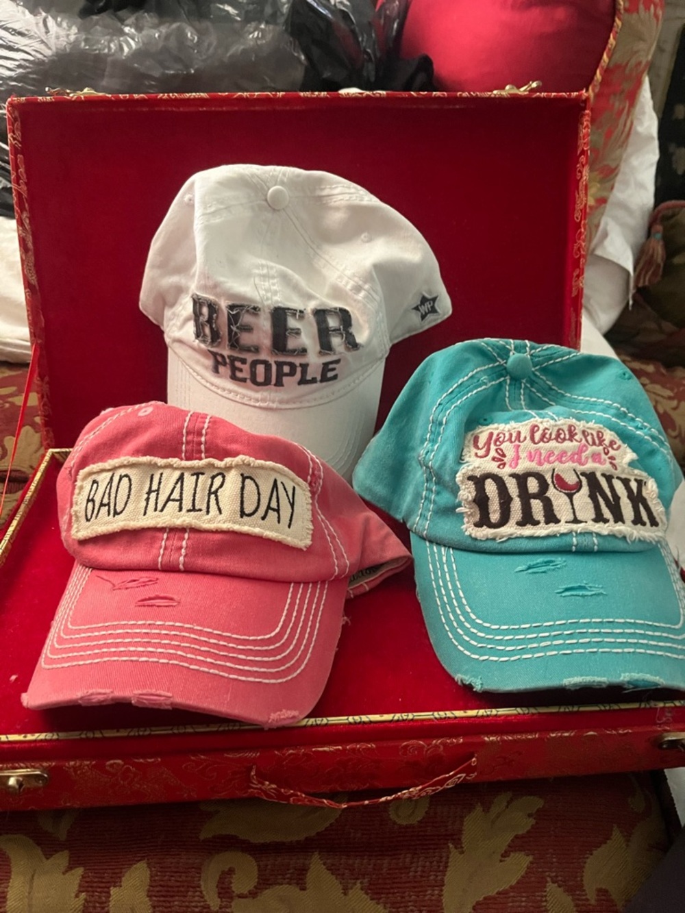 Women’s Casual 'Bad Hair Day' Pink Cap - Unbranded